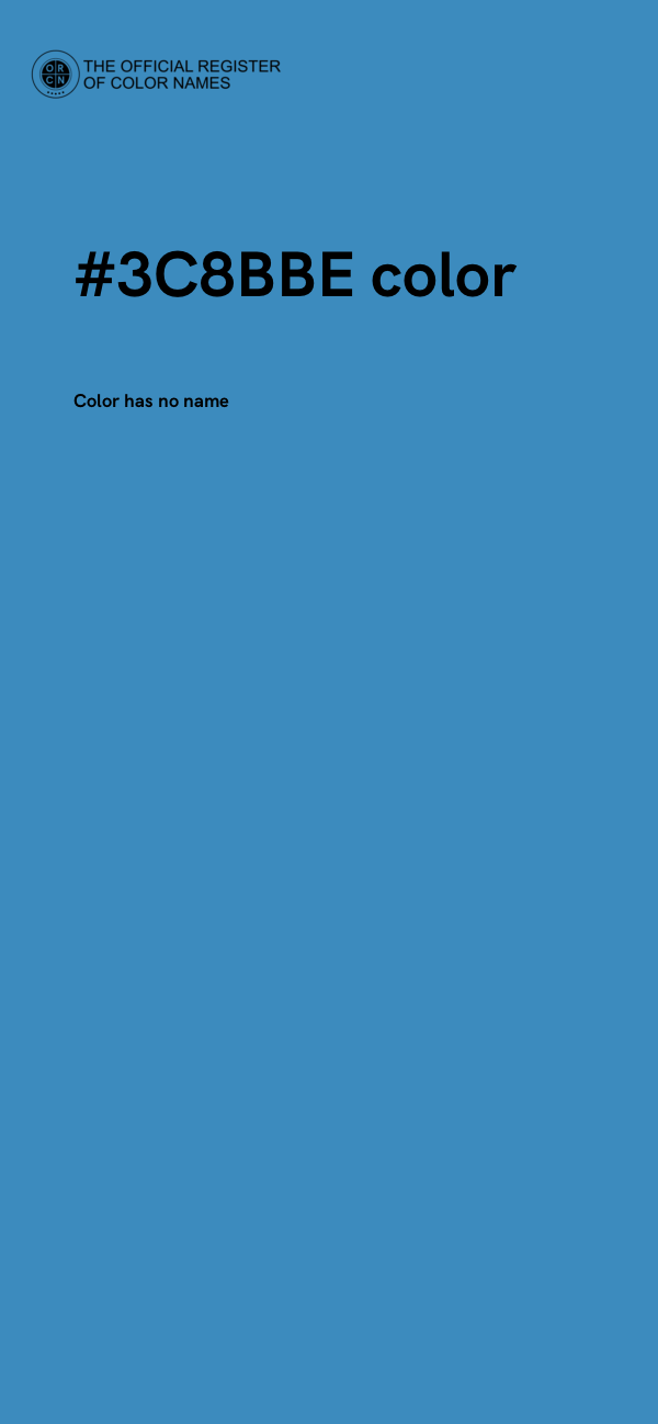 #3C8BBE color image