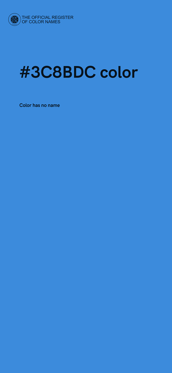 #3C8BDC color image