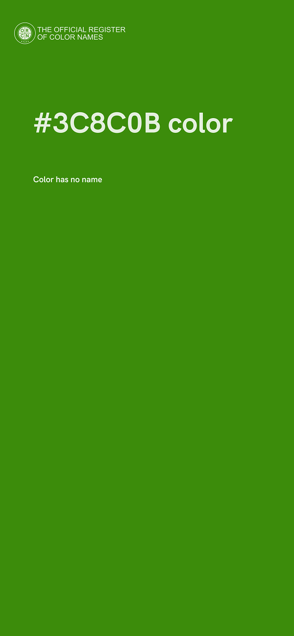 #3C8C0B color image