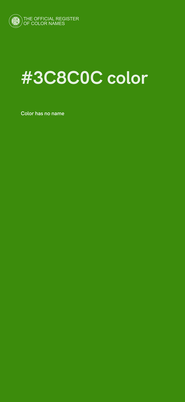 #3C8C0C color image