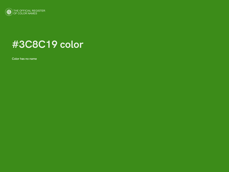 #3C8C19 color image