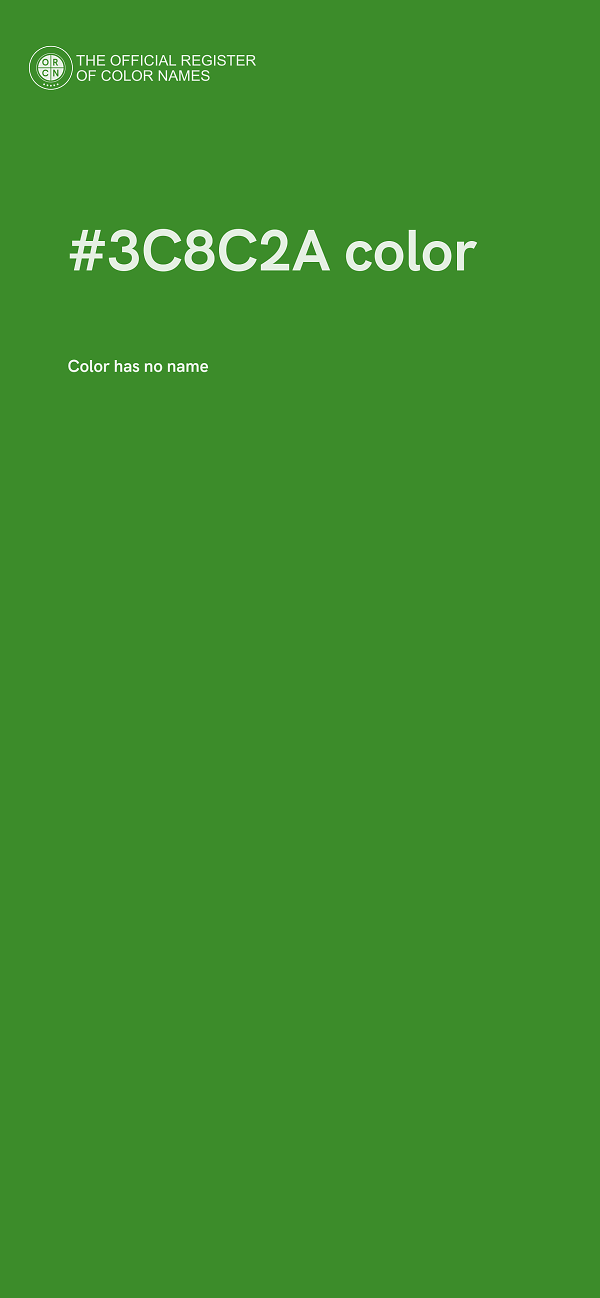 #3C8C2A color image