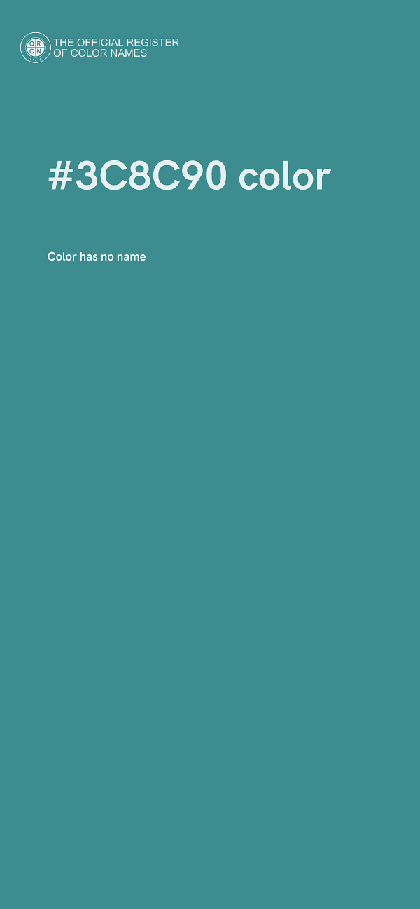 #3C8C90 color image