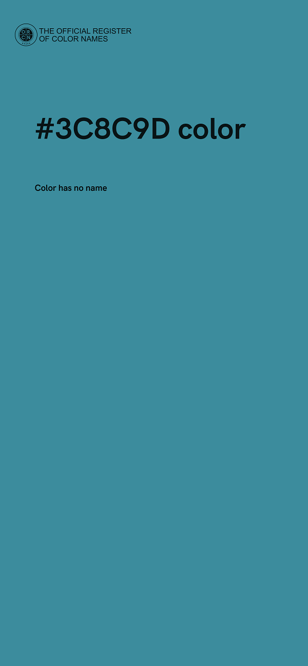 #3C8C9D color image