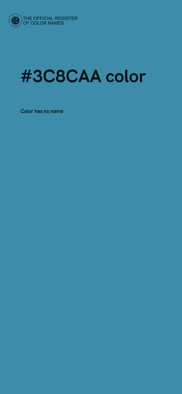 #3C8CAA color image
