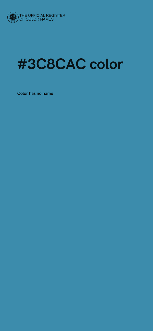 #3C8CAC color image