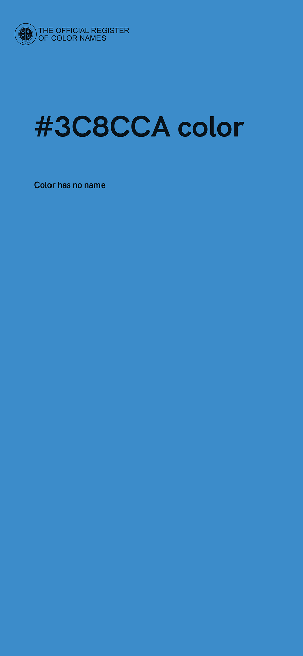 #3C8CCA color image