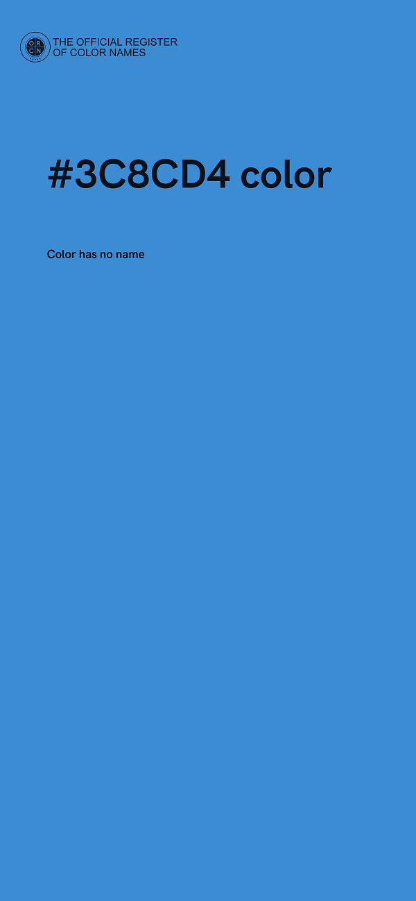 #3C8CD4 color image