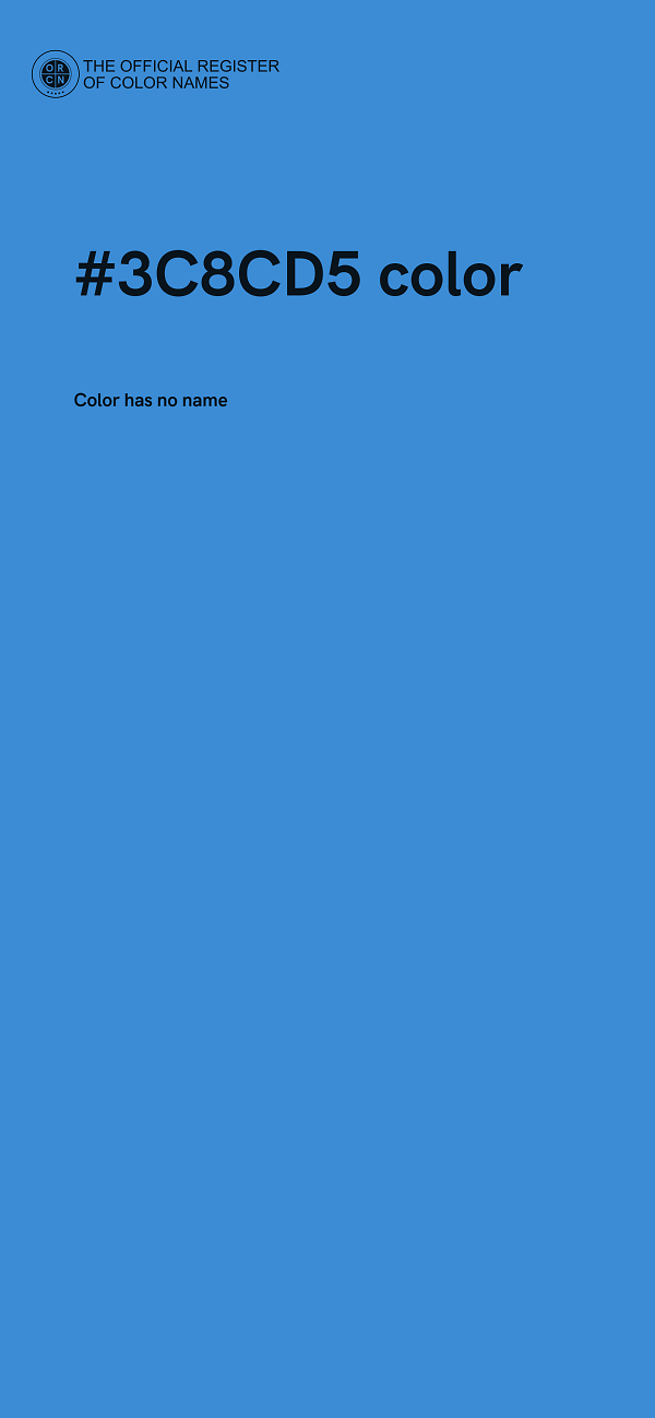 #3C8CD5 color image