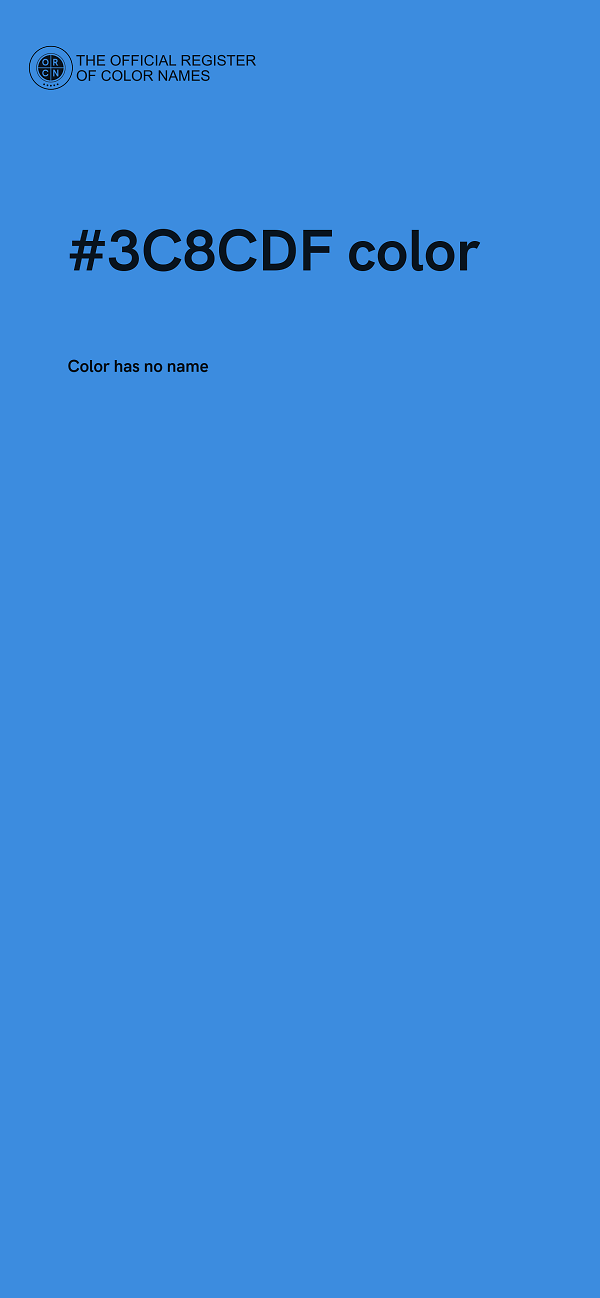 #3C8CDF color image