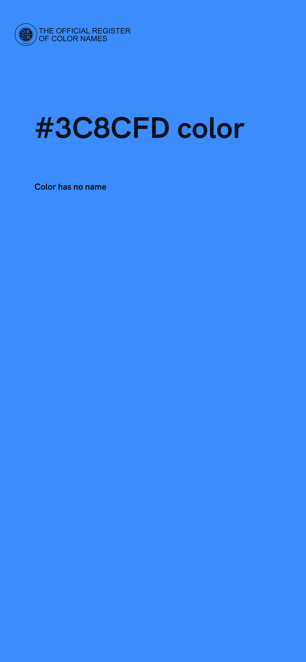 #3C8CFD color image