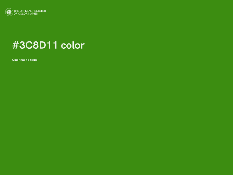 #3C8D11 color image