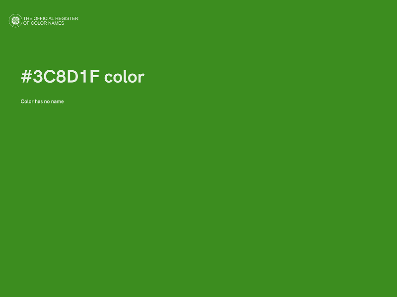 #3C8D1F color image