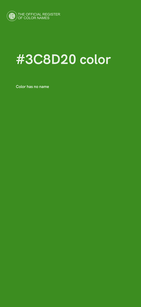 #3C8D20 color image
