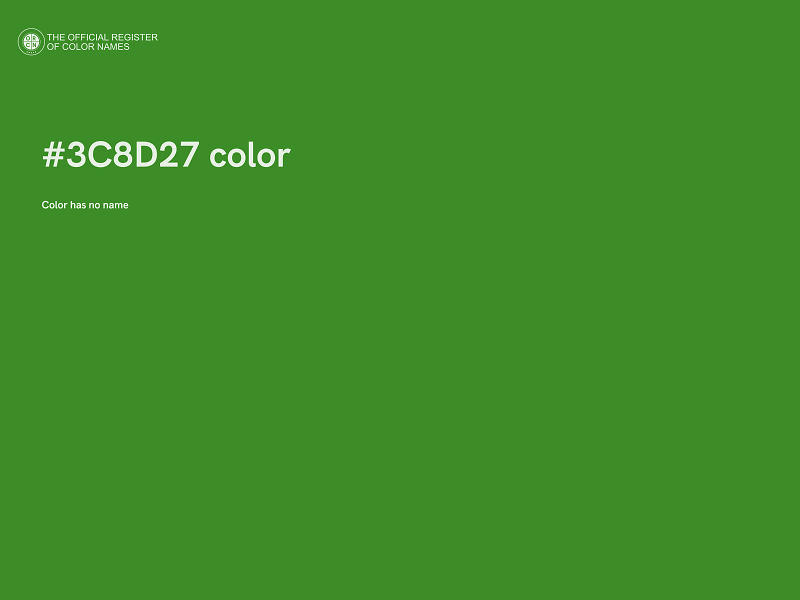 #3C8D27 color image