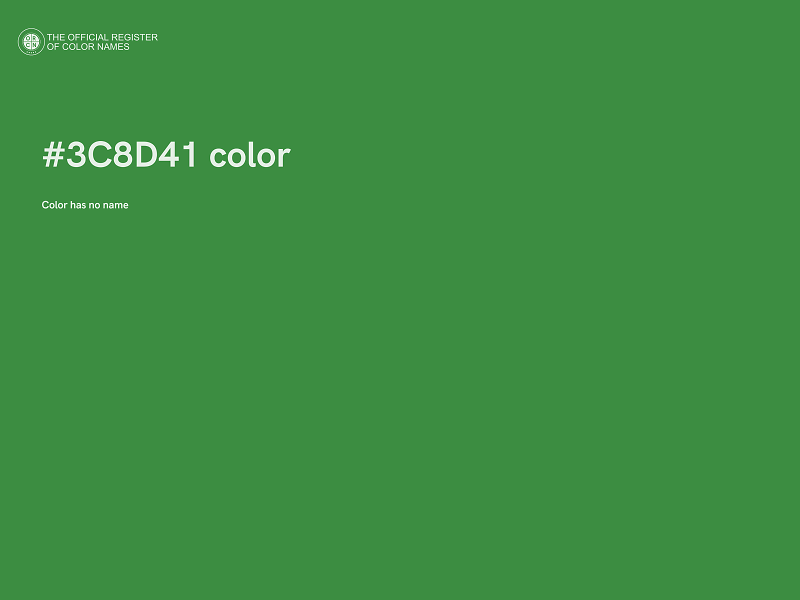 #3C8D41 color image