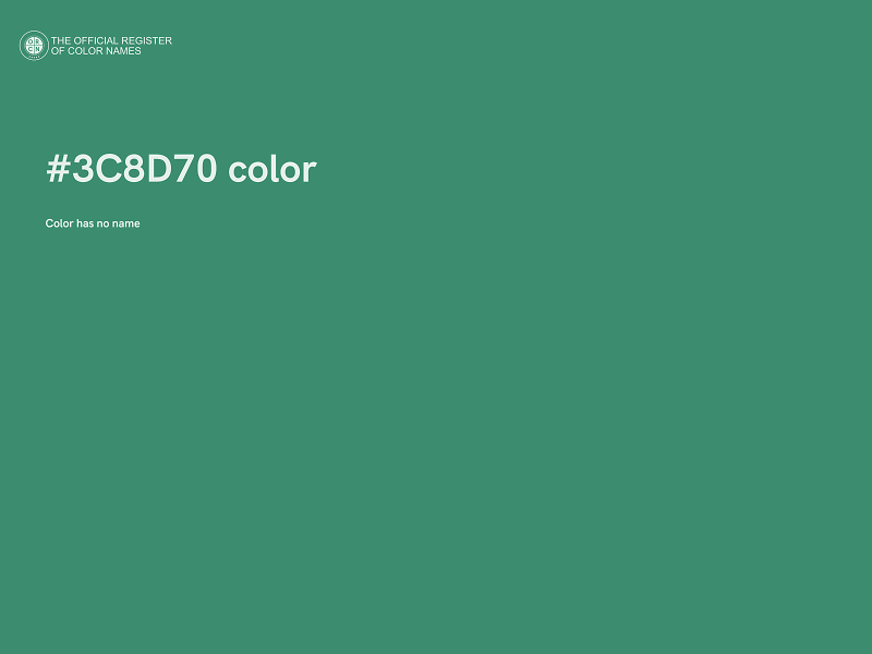 #3C8D70 color image