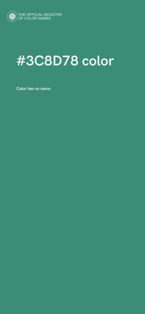 #3C8D78 color image