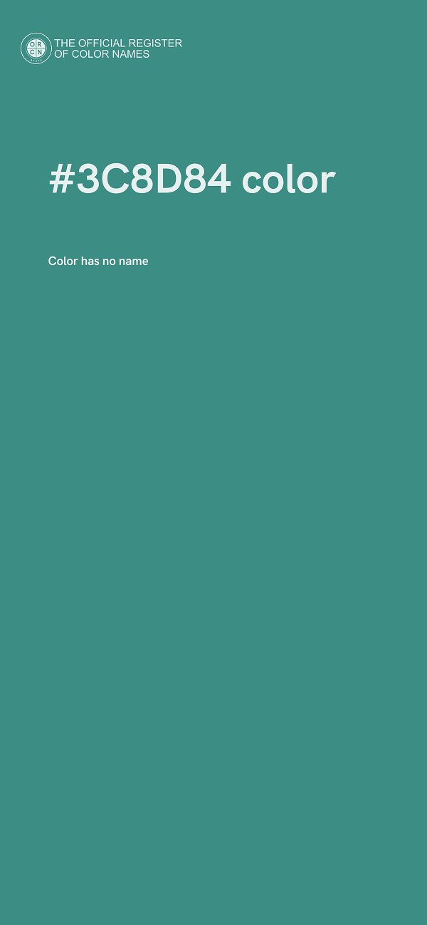#3C8D84 color image