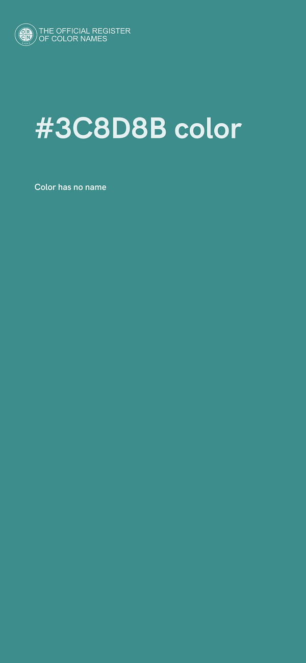 #3C8D8B color image