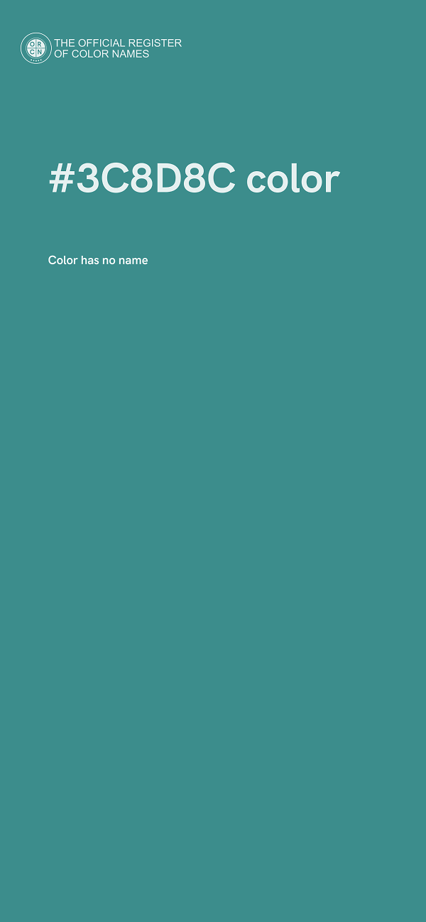 #3C8D8C color image
