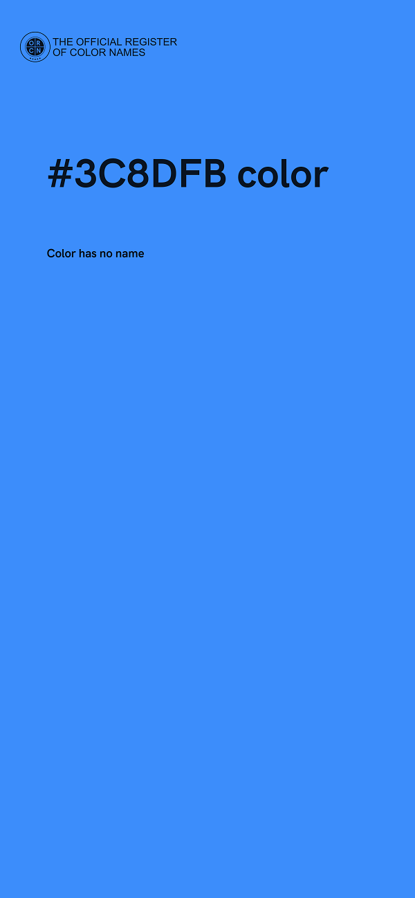 #3C8DFB color image