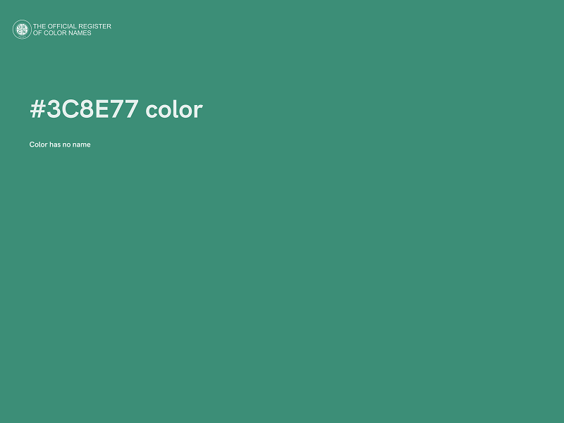 #3C8E77 color image