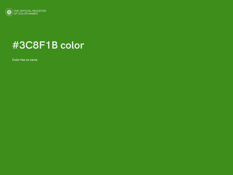 #3C8F1B color image