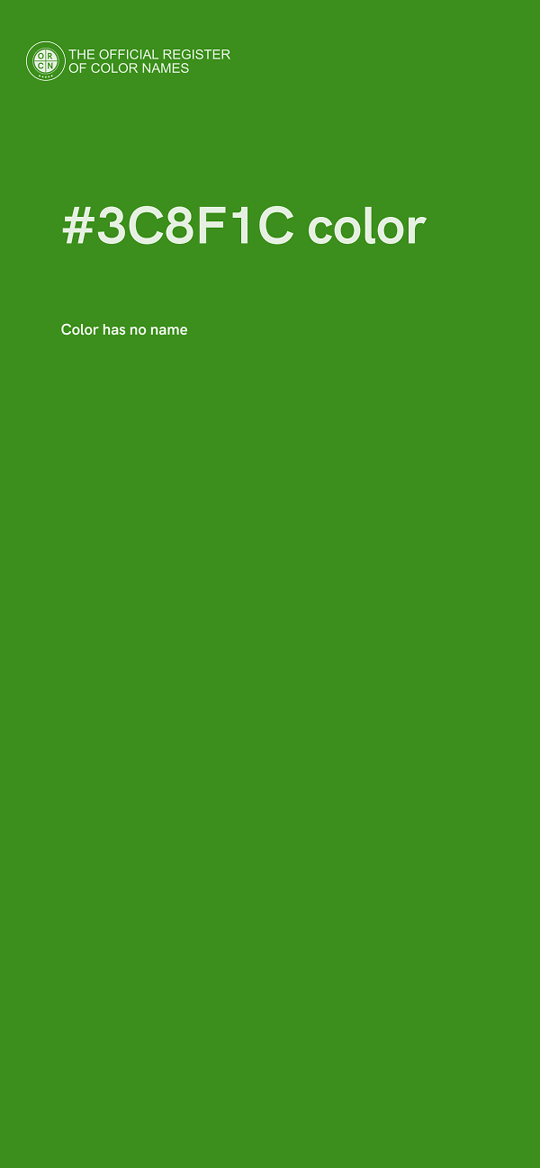 #3C8F1C color image