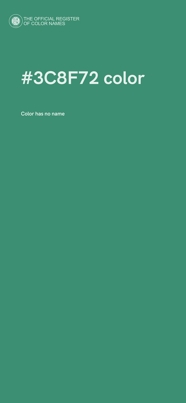 #3C8F72 color image
