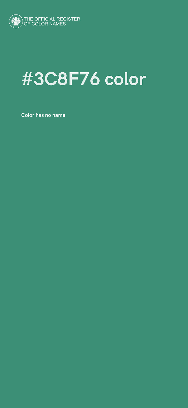 #3C8F76 color image