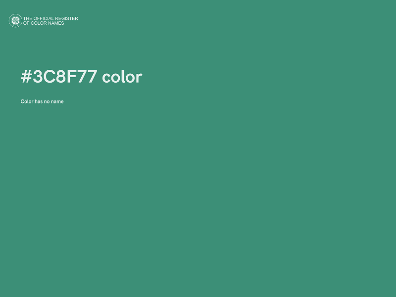 #3C8F77 color image
