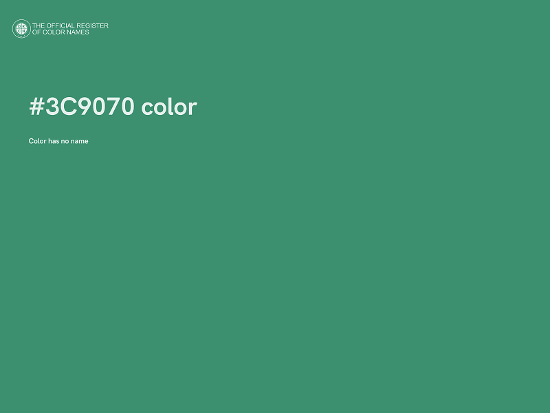 #3C9070 color image