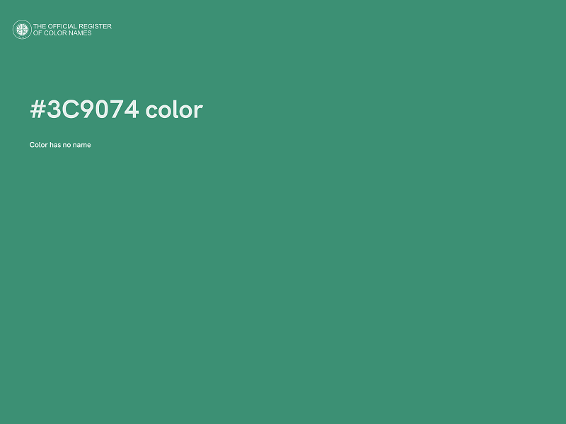 #3C9074 color image
