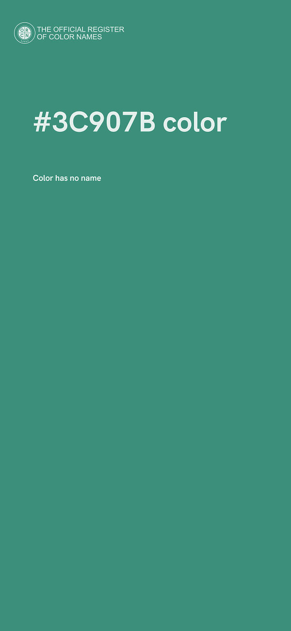 #3C907B color image
