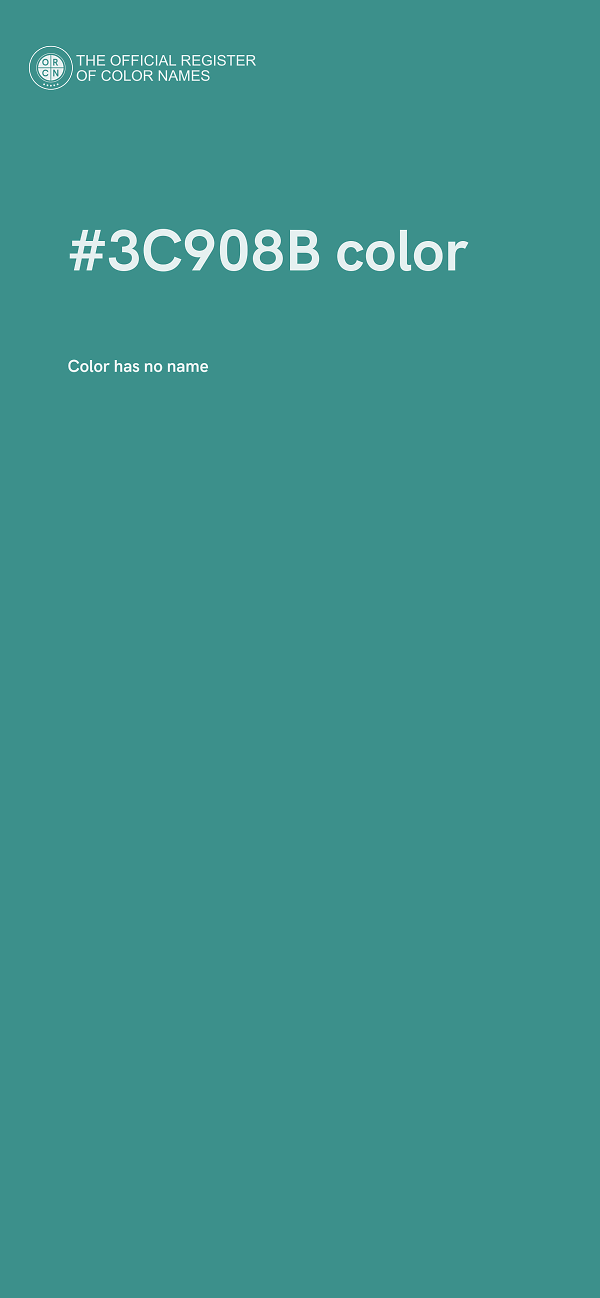 #3C908B color image