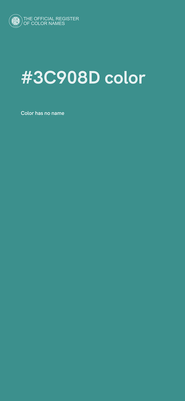 #3C908D color image