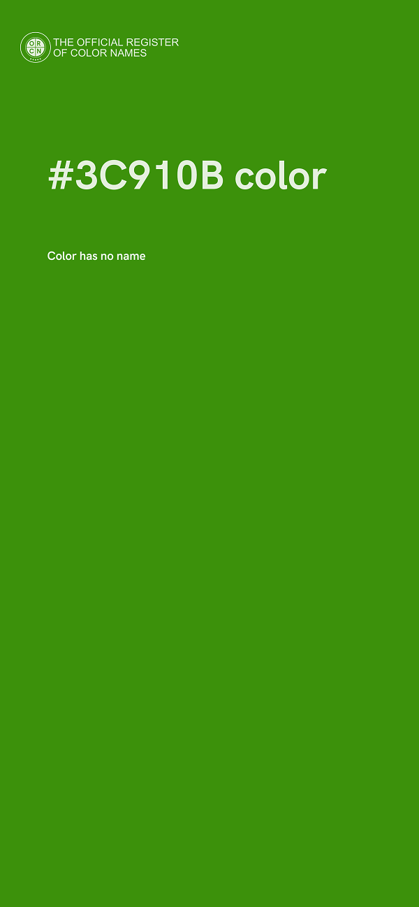 #3C910B color image
