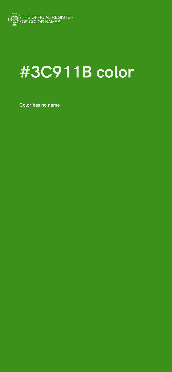 #3C911B color image