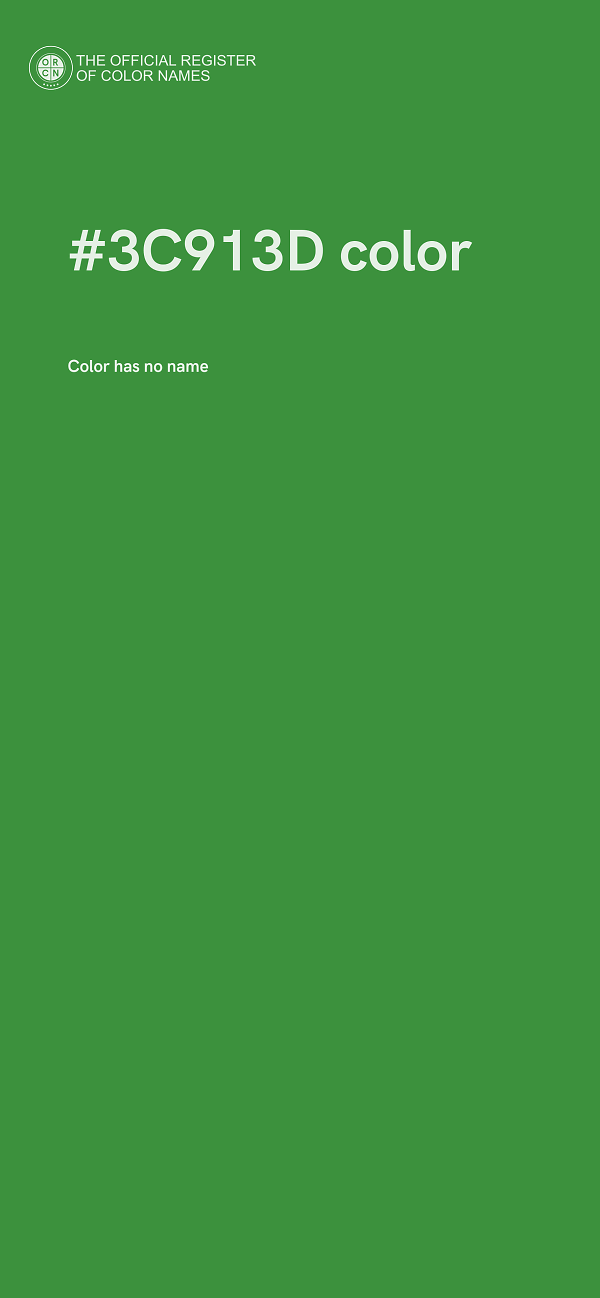 #3C913D color image