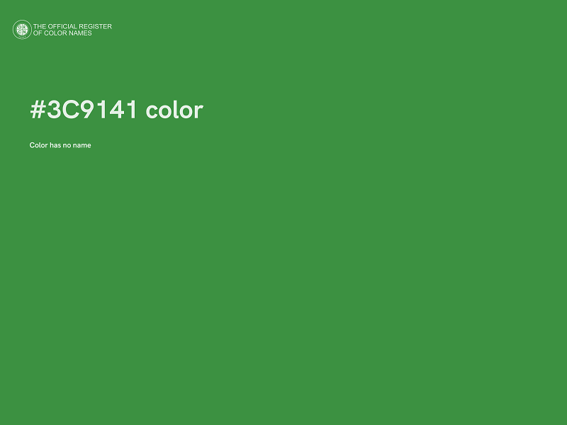#3C9141 color image