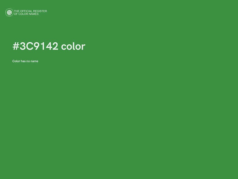 #3C9142 color image
