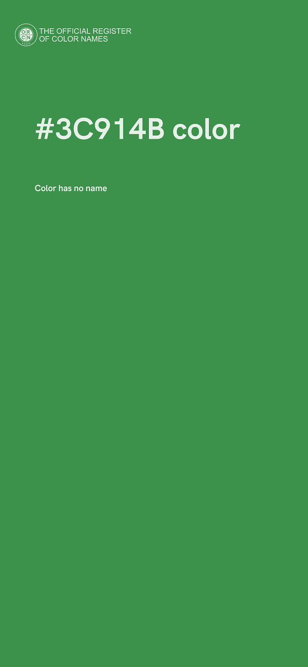 #3C914B color image