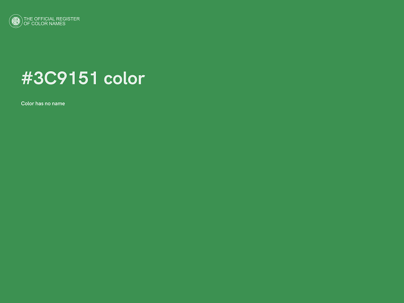 #3C9151 color image