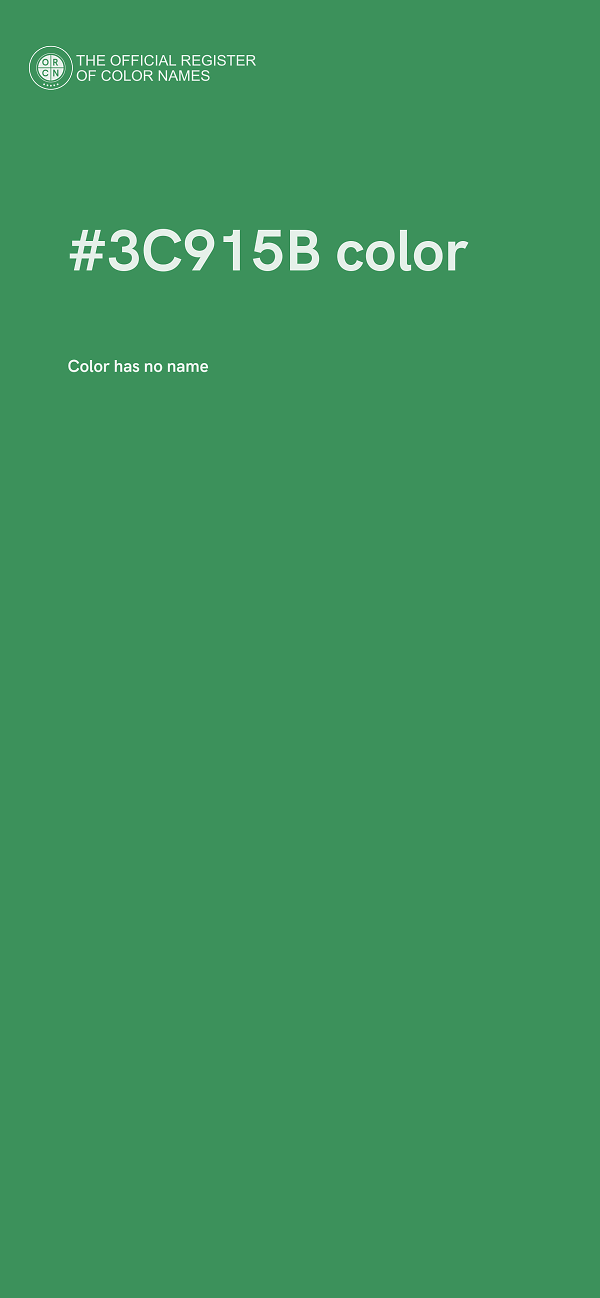 #3C915B color image