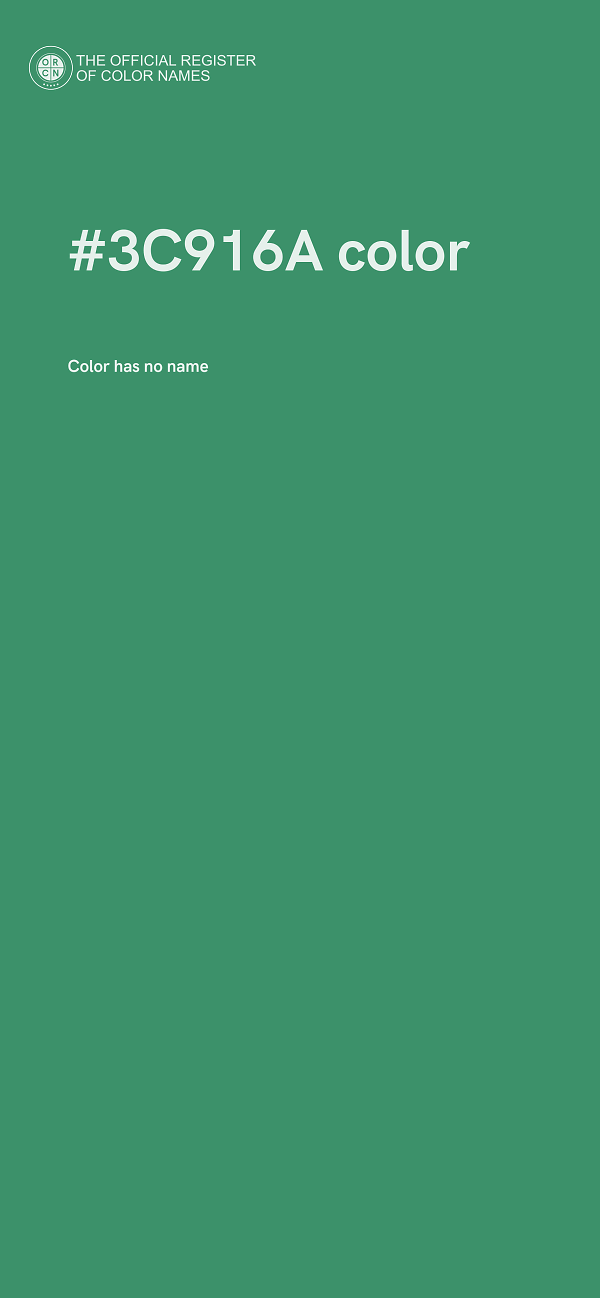 #3C916A color image