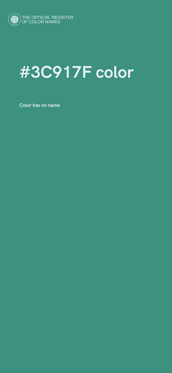 #3C917F color image