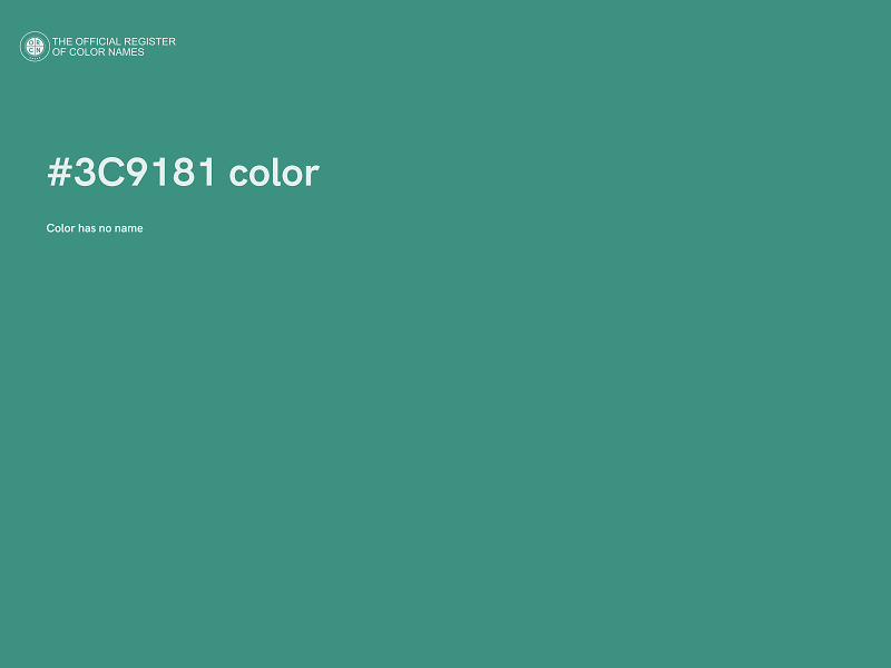 #3C9181 color image