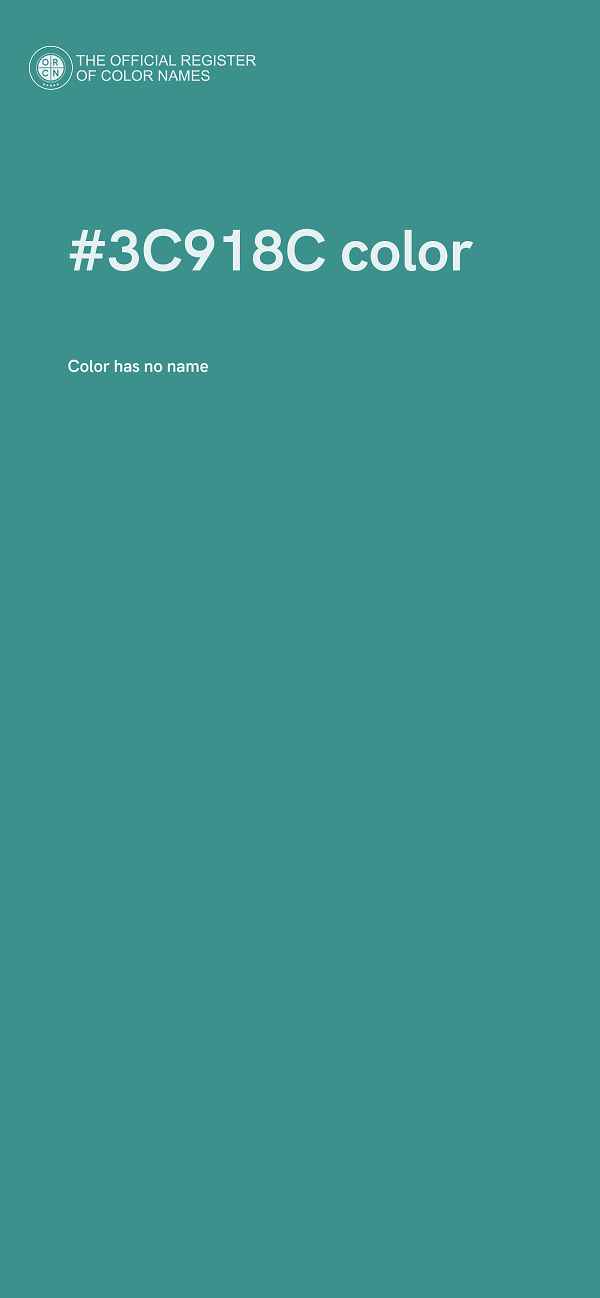 #3C918C color image