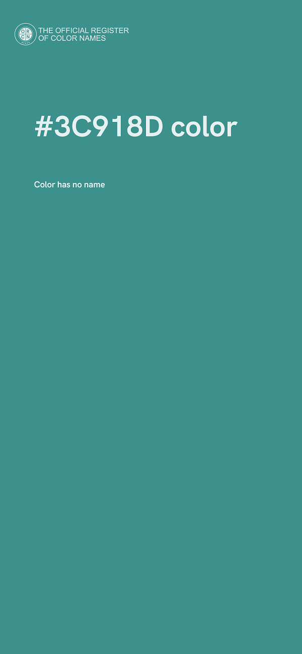 #3C918D color image